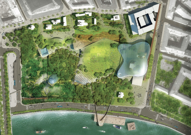 Парк «Зарядье». Консорциум Diller Scofidio + Renfo, Citymakers, Hargreaves, Ландшафтная компания ARTEZA. Проект, 2013. Изображение предоставлено Diller Scofidio + Renfro с Hargreaves Associates и Citymakers Парк «Зарядье». Консорциум Diller Scofidio + Renfo, Citymakers, Hargreaves, Ландшафтная компания ARTEZA. Проект, 2013. Изображение предоставлено Diller Scofidio + Renfro с Hargreaves Associates и Citymakers