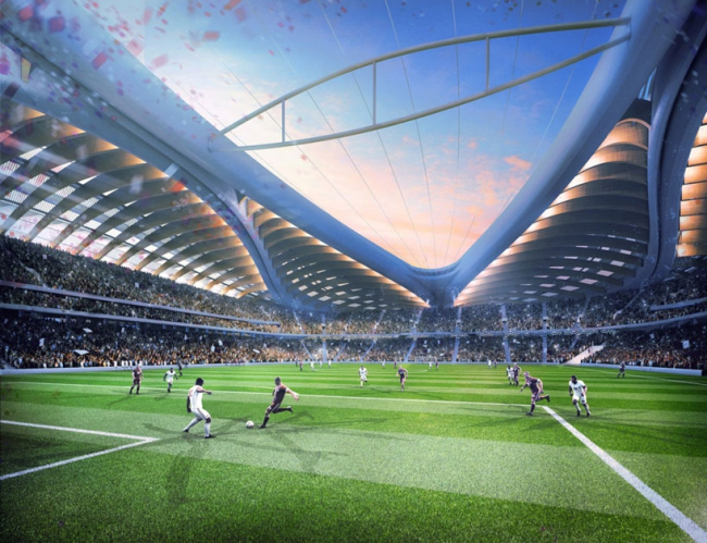 Стадион Чемпионата мира по футболу 2022 в Аль-Вакра © Zaha Hadid Architects