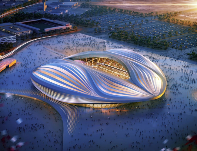 Стадион Чемпионата мира по футболу 2022 в Аль-Вакра © Zaha Hadid Architects