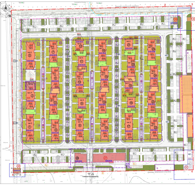 "Dutch Quarter" residential complex in Ivanteevka. Master plan. Project, 2013  UNK project