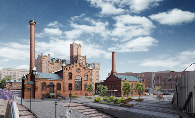 Architectural and town-planning concept of reconstruction and renovation of the territory of “Saratov Muka” Factory © T+T Architects