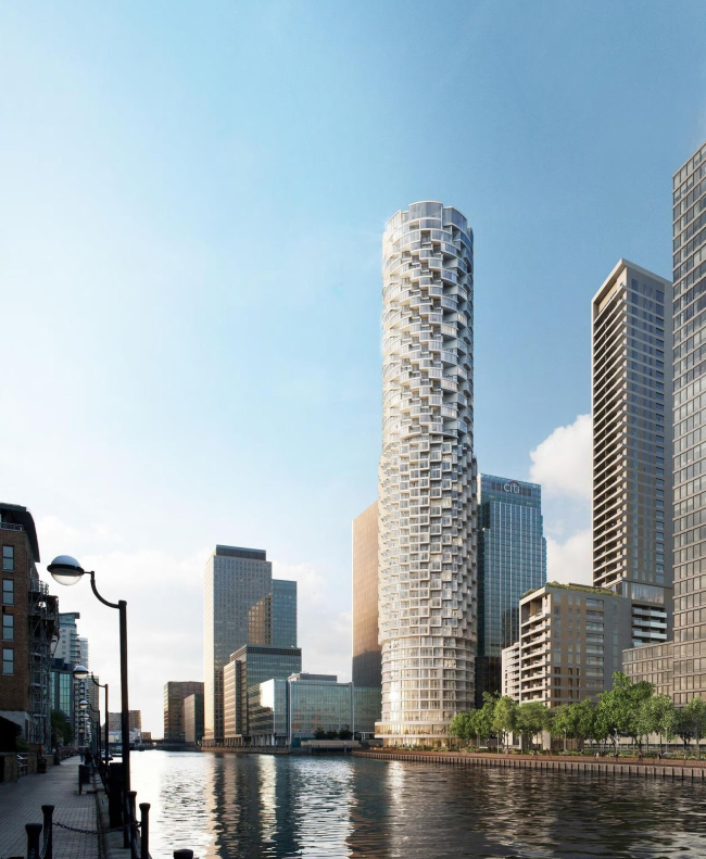 Жилая башня в комплексе Вуд-ворф © Canary Wharf Group plc