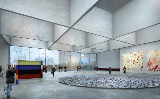 Музейно-выставочный комплекс ГЦСИ. Конкурсный проект Nieto Sobejano Arquitectos. Материалы предоставлены пресс-службой ГЦСИ.