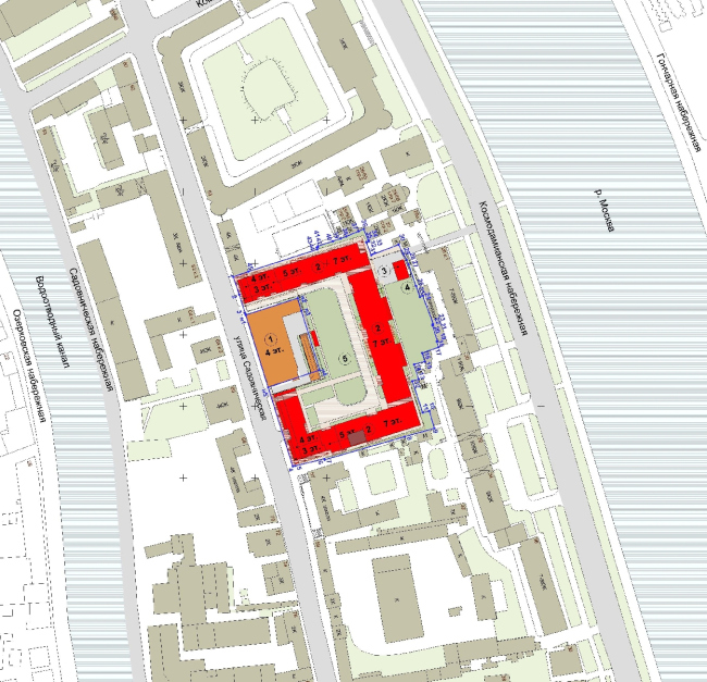 "Wine House" residential complex. Location plan. TPO Reserve, SPEECH