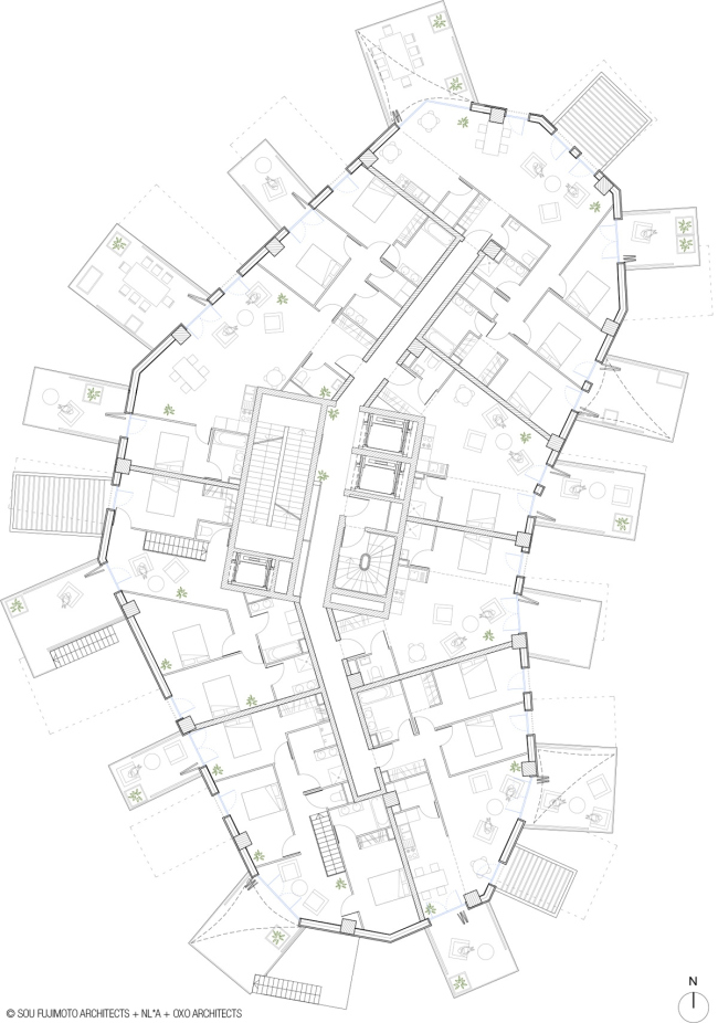  Arbre Blanc  Sou Fujimoto Architects, Nicolas Laisné Associés, Manal Rachdi Oxo Architectes