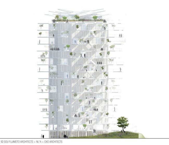  Arbre Blanc  Sou Fujimoto Architects, Nicolas Laisné Associés, Manal Rachdi Oxo Architectes