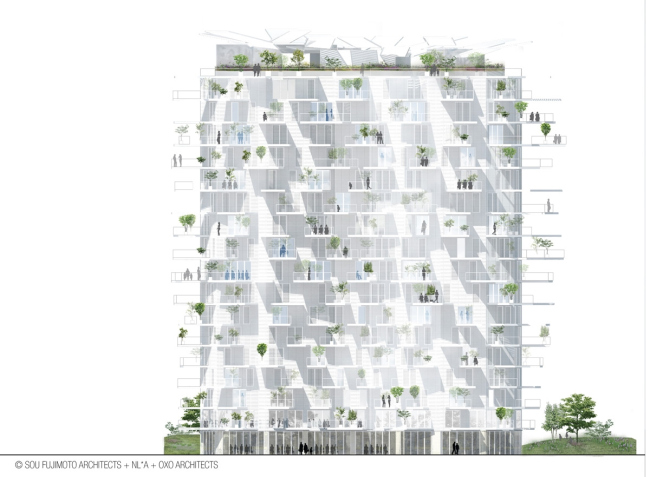  Arbre Blanc  Sou Fujimoto Architects, Nicolas Laisné Associés, Manal Rachdi Oxo Architectes