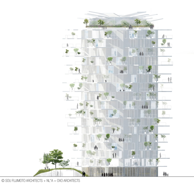  Arbre Blanc  Sou Fujimoto Architects, Nicolas Laisné Associés, Manal Rachdi Oxo Architectes