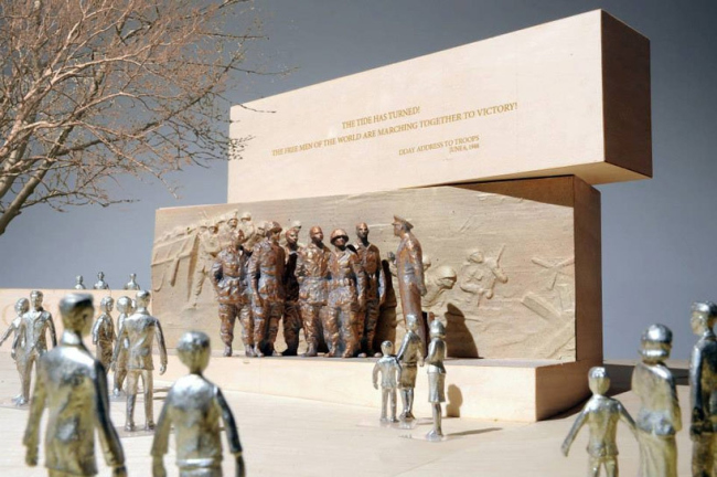 Мемориал Дуайта Д. Эйзенхауэра. Проект 2013 г. © Gehry Partners