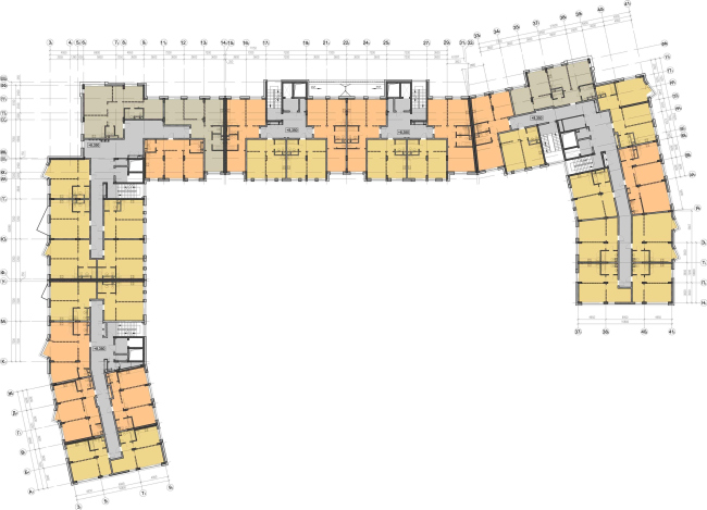 Жилой комплекс «Олимпийская деревня Новогорск. Курорт». План 2 этажа © Архитектуриум