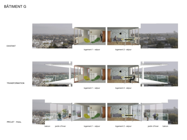 ������������� �������� G, H, I ��������� Cité du Grand Parc � Lacaton & Vassal