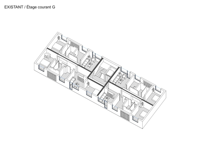 ������������� �������� G, H, I ��������� Cité du Grand Parc � Lacaton & Vassal