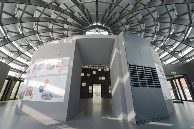 Information pavilion of "Zaryadye" Park. Photo by Ilia Ivanov.