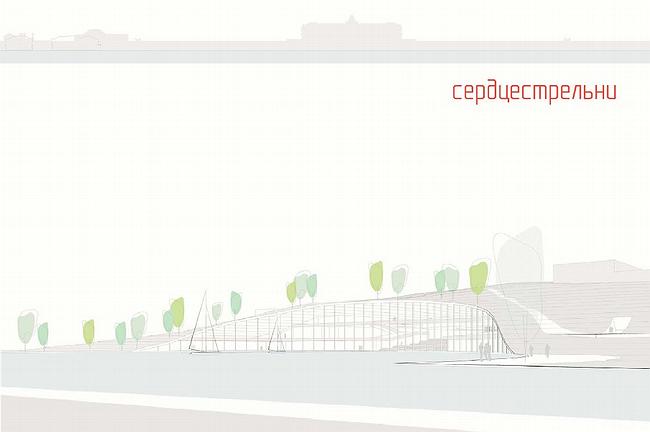 Конкурсный проект здания конгресс-центра в Стрельне