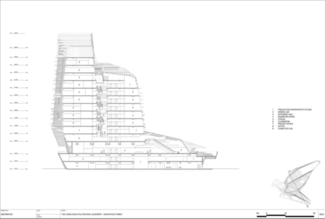  Jockey Club Innovation Tower     Zaha Hadid Architects