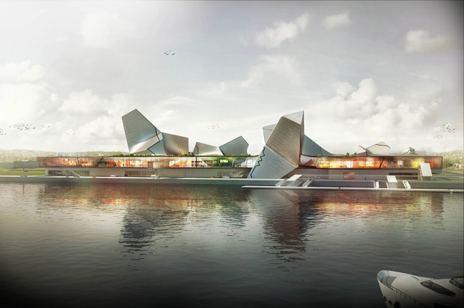 2-� ������. Tom Wiscombe Architecture (���) � Fei & Cheng Associates / Philip T.C. Fei (�������). �����������: Kinmen Harbor Bureau