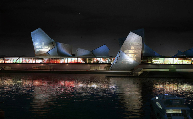 2-� ������. Tom Wiscombe Architecture (���) � Fei & Cheng Associates / Philip T.C. Fei (�������). �����������: Kinmen Harbor Bureau