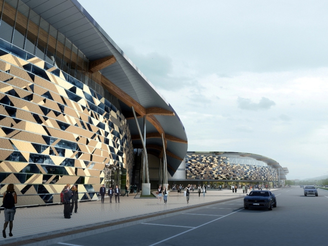 ������������� ������. Miralles Tagliabue EMBT SLP (�������) � Shou Dong-Gang � Su Mao-Pin Architect (�������). �����������: Kinmen Harbor Bureau