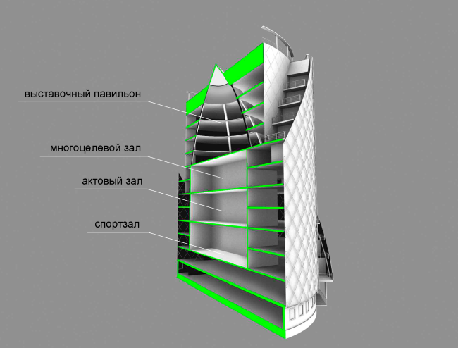 2-е место конкурса на разработку эскизного проекта Парка высоких технологий в Якутске. Проект ООО «Туйгун-Проект» (автор: Ждан Николаев). Иллюстрация предоставлена организаторами 2-е место конкурса на разработку эскизного проекта Парка высоких технологий в Якутске. Проект ООО «Туйгун-Проект» (автор: Ждан Николаев). Иллюстрация предоставлена организаторами