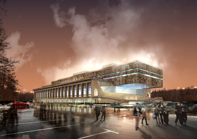 Concept of reconstructing the swimming complex of "Luzhniki"  Asadov Architectural Bureau