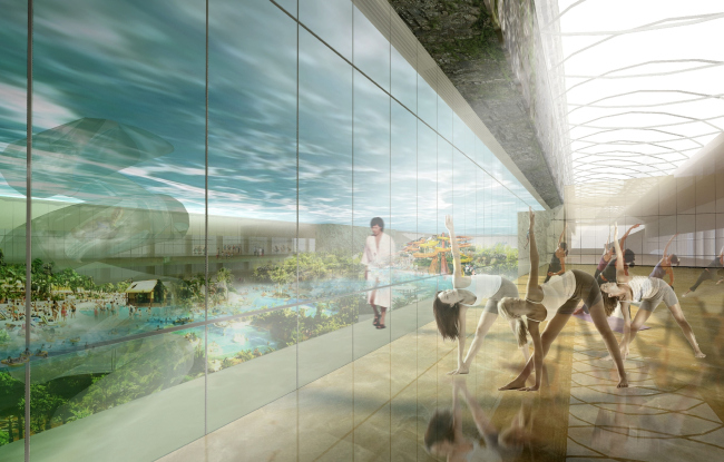 Concept of reconstructing the swimming complex of "Luzhniki"  Asadov Architectural Bureau