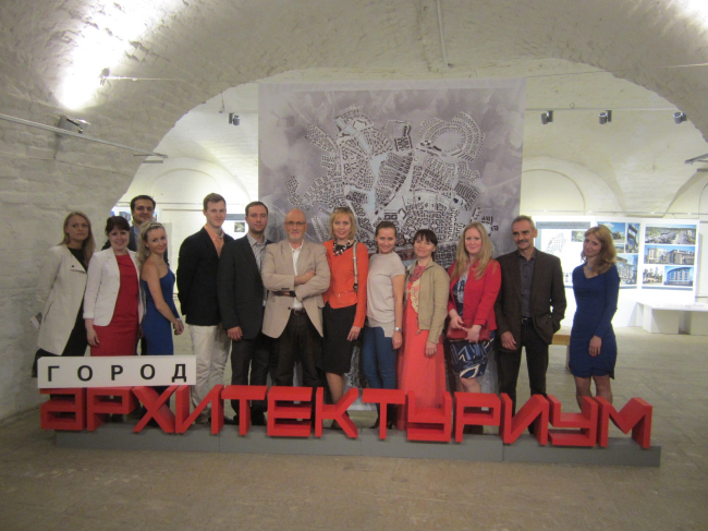 The team of the studio at the exhibition "Architecturium City"  "Architecturium"/ Yuri Pankratov