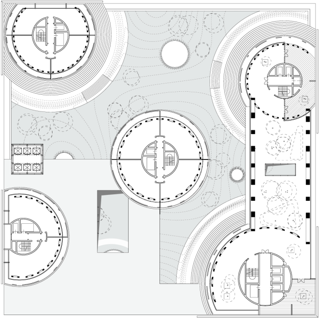 Plan: apartments and park � TOTEMENT / PAPER