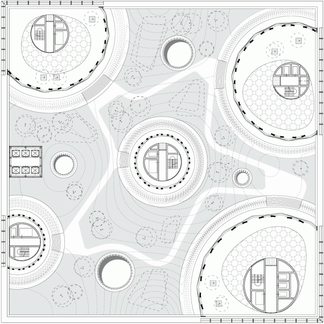 Plan: courtyard  TOTEMENT / PAPER