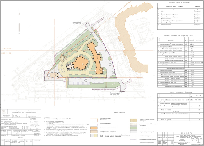 Land plot layout diagram © Eugene Gerasimov and Partners