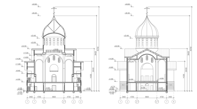 Section plans 3-3 and 4-4  Eugene Gerasimov and Partners