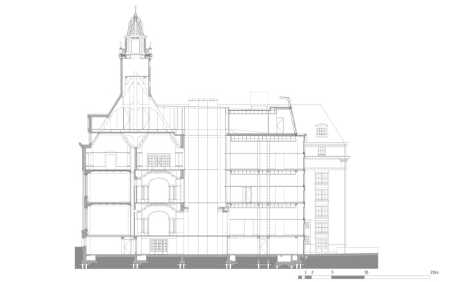 ������ �� ����� B, ������ ����� ���������� ������. Erasmus University College. Section B � (designed by) Erick van Egeraat