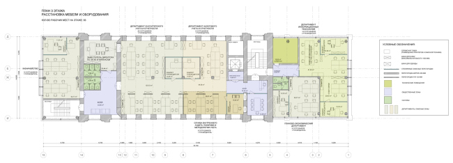 План 3 этажа. Реконструкция мельницы И.А. Зарывнова под офисный центр © Т+Т Architects, Mealhouse Concept Design