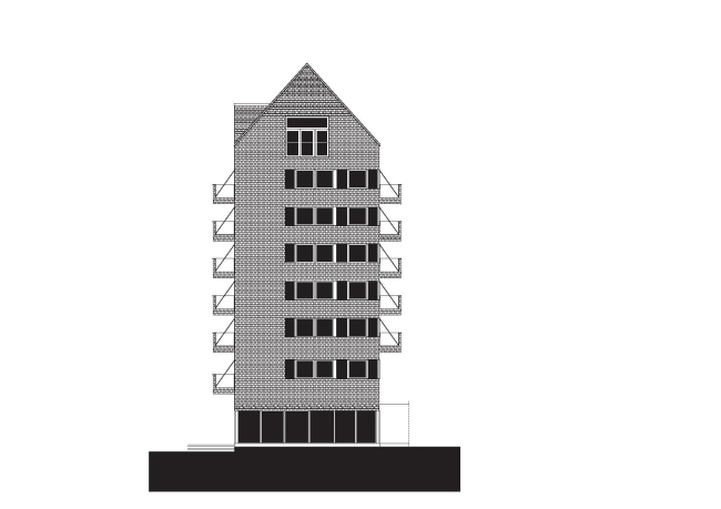 Корпус B жилого массива Strandparken  © Wing&#229;rdhs Arkitekter