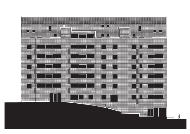 Корпус B жилого массива Strandparken  © Wing&#229;rdhs Arkitekter
