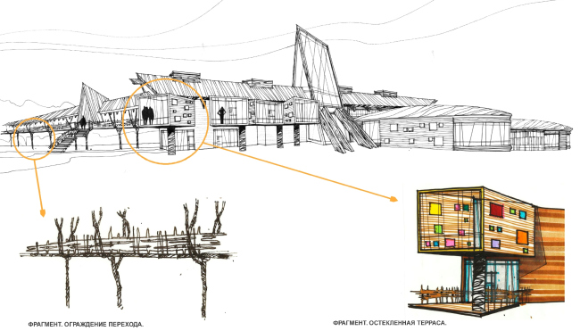 Town-plannung concept, Kaluga region; 2013. Administrative building  Sergey Estrin Architecs
