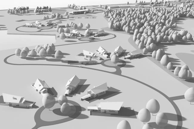 Town-plannung concept, Kaluga region; 2013. Top view � Sergey Estrin Architecs