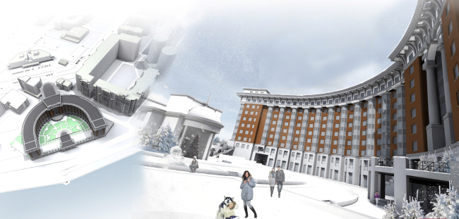 Multi-functional complex in Astana � Sergey Estrin Architecs