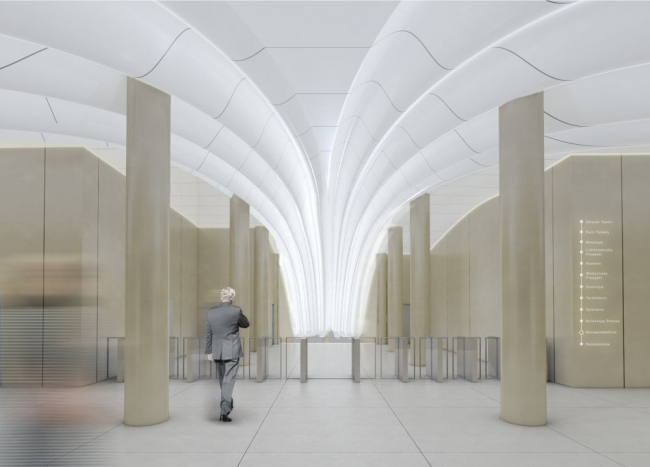 Project of "Novoperedelkino" station � Gerber Architekten