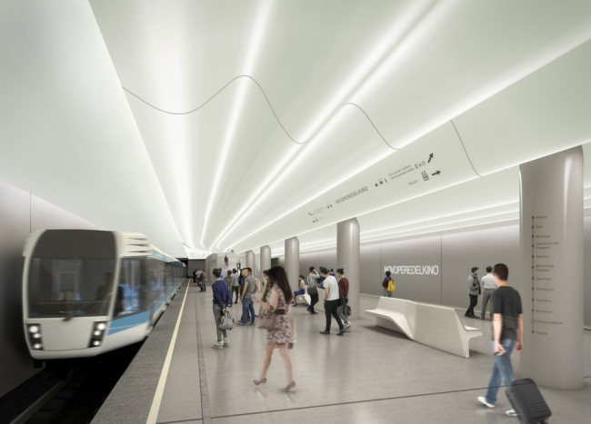 Project of "Novoperedelkino" station � Gerber Architekten