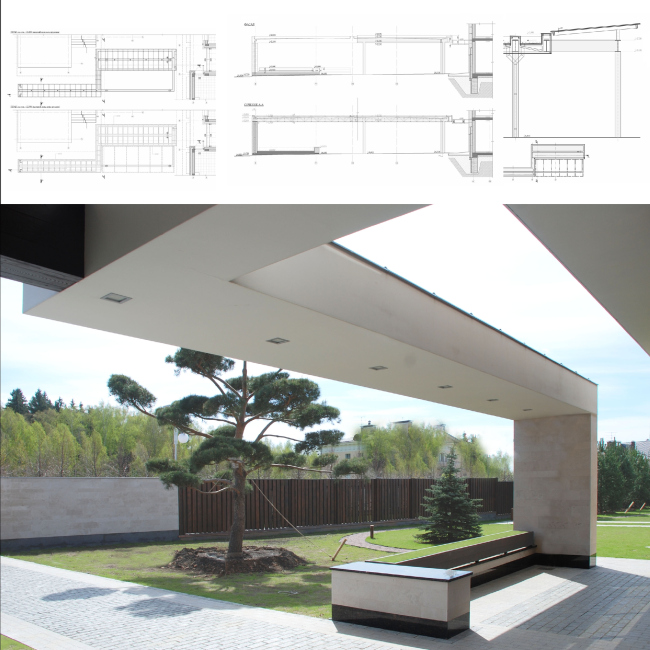 Country house in Moscow area. Open air terraces and recreation zones � Fourth dimension