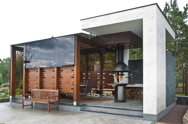Country house in Moscow area. Barbecue spot � Fourth dimension