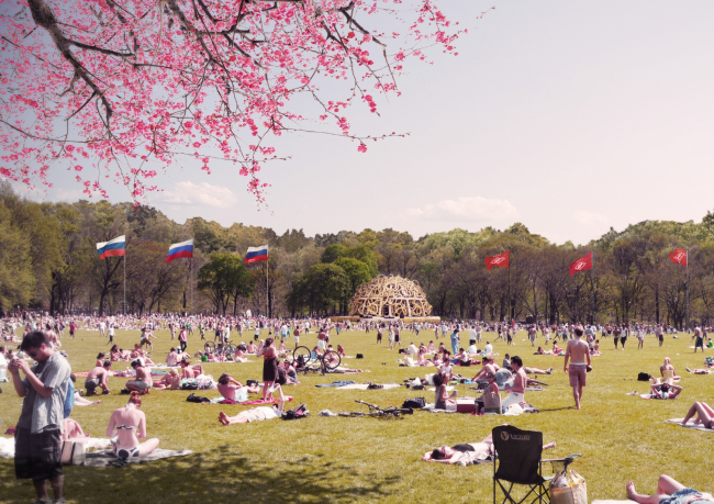 Third place. "Sokolniki Park: Legacy Evolution". Authors: Lola Landscape architects (Netherlands), Architectural group ��� (Russia), Taller 301 (Columbia), Land + Civilization Compositions (Netherlands), Symboisis Grontmij Belgium NV (Belgium), Studio Tra