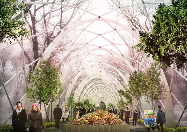 Third place. "Sokolniki Park: Legacy Evolution". Authors: Lola Landscape architects (Netherlands), Architectural group ��� (Russia), Taller 301 (Columbia), Land + Civilization Compositions (Netherlands), Symboisis Grontmij Belgium NV (Belgium), Studio Tra