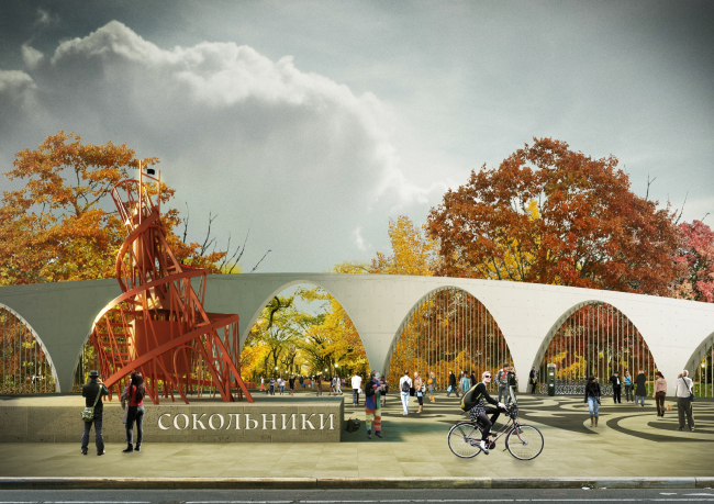 Third place. "Sokolniki Park: Legacy Evolution". Authors: Lola Landscape architects (Netherlands), Architectural group  (Russia), Taller 301 (Columbia), Land + Civilization Compositions (Netherlands), Symboisis Grontmij Belgium NV (Belgium), Studio Tra