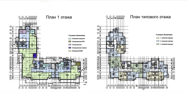 Архитектурно-градостроительные решения для строительства жилого дома в районе Бескудниково.
Заказчик: компания «Главмосстрой».
Проектировщик: «Моспроект», архитектурно-проектная мастерская №3. Планы первого и типового этажей Архитектурно-градостроительные решения для строительства жилого дома в районе Бескудниково.
Заказчик: компания «Главмосстрой».
Проектировщик: «Моспроект», архитектурно-проектная мастерская №3. Планы первого и типового этажей