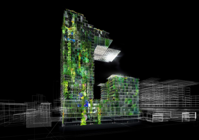 ����� One Central Park. ����������� Ateliers Jean Nouvel. ������� �������� PTW Architects. ������������� Ateliers Jean Nouvel