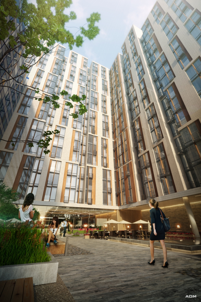 Apartment complex "Volga" at the Bolshaya Spasskaya Street � ADM