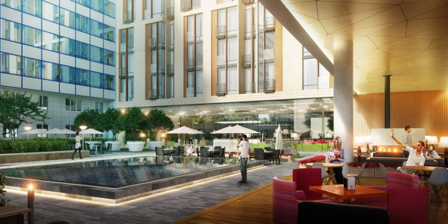 Apartment complex "Volga" at the Bolshaya Spasskaya Street. The fireplace niche � ADM