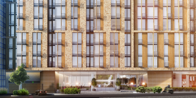 Apartment complex "Volga" at the Bolshaya Spasskaya Street � ADM