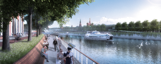 Concept of the riverfront development of the Moskva River  Turenscape International Limited
